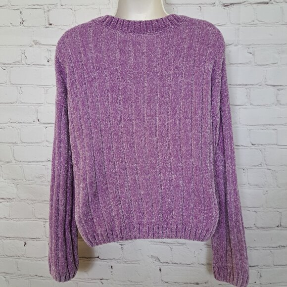 No Boundaries Fuzzy Ribbed Sweater Size Small - Picture 3 of 9